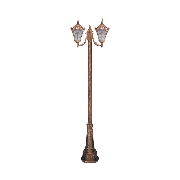 چراغ دوشاخه پارکی تکشیدفام مدل وستا کوچک کد 91215-16-8821